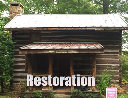 Historic Log Cabin Restoration  Stokes, North Carolina